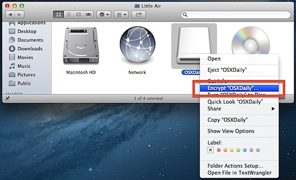 Encrypting flash drive mac